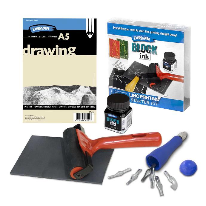 Block Ink Lino Printing Supplies